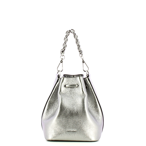 Coccinelle - Beat Generation Small Steel Bucket Bag - TFK230301 - STEEL