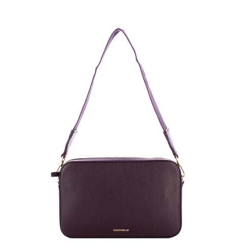 Coccinelle - Tebe Prune Mini Shoulder Bag - MN5520101 - PRUNE