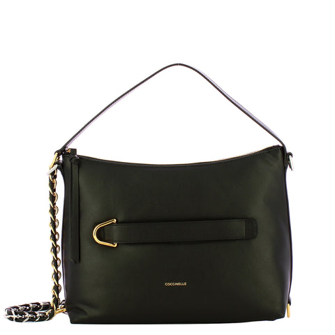 Coccinelle - Gretel Puffy Noir Noir Crossbody Bag - TBP130201 - NOIR/NOIR