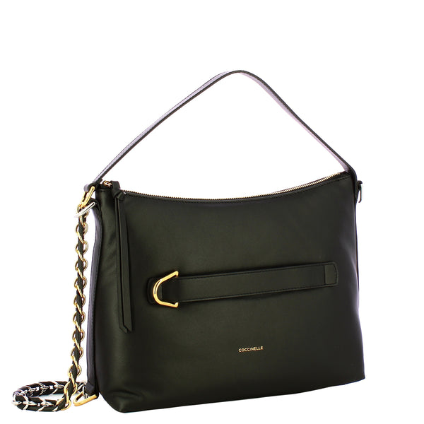 Coccinelle - Gretel Puffy Noir Noir Crossbody Bag - TBP130201 - NOIR/NOIR