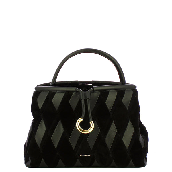 Coccinelle - Borsa a mano Lisbet Patch Noir Noir - T1H180101 - NOIR/NOIR