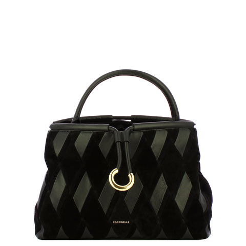 Coccinelle - Borsa a mano Lisbet Patch Noir Noir - T1H180101 - NOIR/NOIR