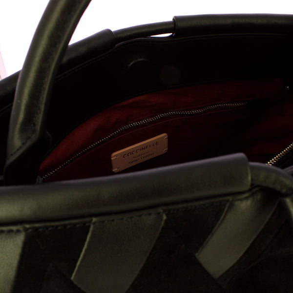 Coccinelle - Borsa a mano Lisbet Patch Noir Noir - T1H180101 - NOIR/NOIR