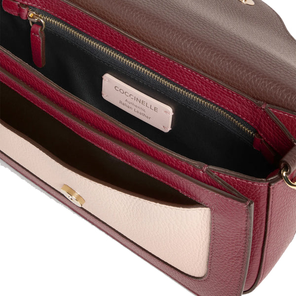 Coccinelle - Borsa a tracolla C-Me Tricolor Ribes Brunette Betulla - T1P120301 - RIBE/BRUN/BETUL