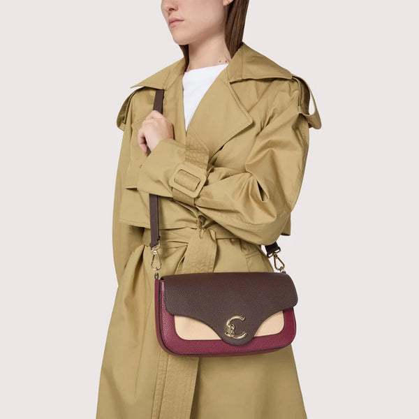 Coccinelle - Borsa a tracolla C-Me Tricolor Ribes Brunette Betulla - T1P120301 - RIBE/BRUN/BETUL