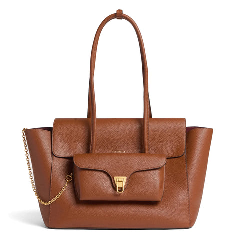 Coccinelle - Borsa a spalla Double Beat Cognac - T8A110201 - COGNAC