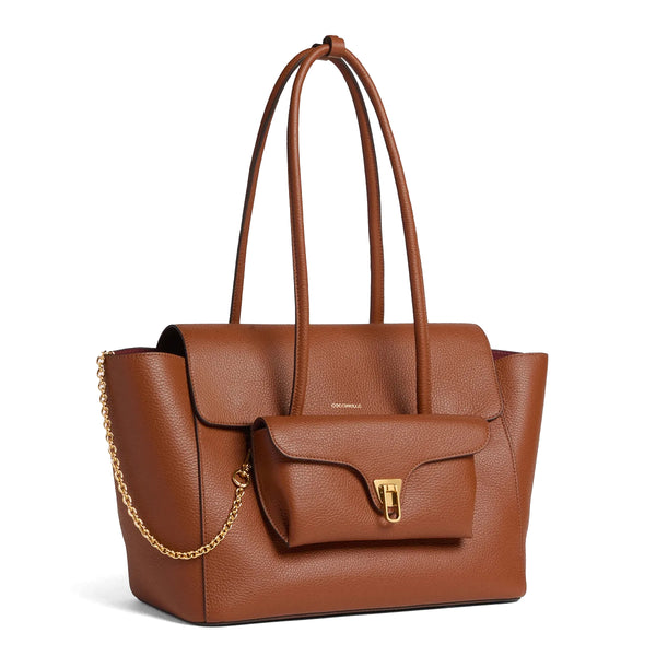 Coccinelle - Borsa a spalla Double Beat Cognac - T8A110201 - COGNAC