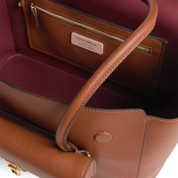 Coccinelle - Borsa a spalla Double Beat Cognac - T8A110201 - COGNAC