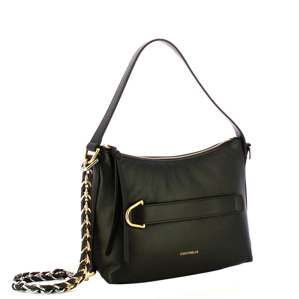 Coccinelle - Gretel Puffy Small Noir Noir Crossbody Bag - TBP130301 - NOIR/NOIR