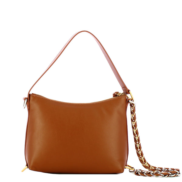Coccinelle - Gretel Puffy Small Cognac Cognac Crossbody Bag - TBP130301 - COGNAC/COGNAC