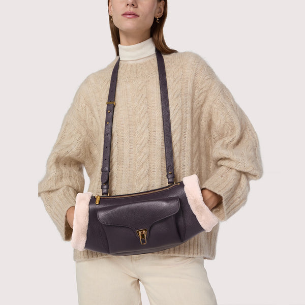 Coccinelle - Borsa a tracolla Beat Artic Prune Natural - TDK150101 - PRUNE/NATURAL
