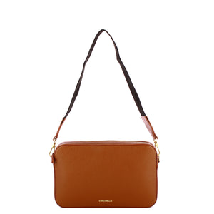 Coccinelle - Tebe Cognac Mini Shoulder Bag - MN5520101 - COGNAC