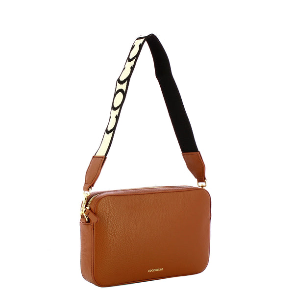 Coccinelle - Tebe Cognac Mini Shoulder Bag - MN5520101 - COGNAC
