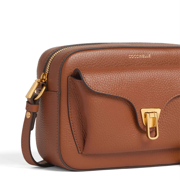 Coccinelle - Beat Soft Small Cognac Camera Bag - MF6150201 - COGNAC