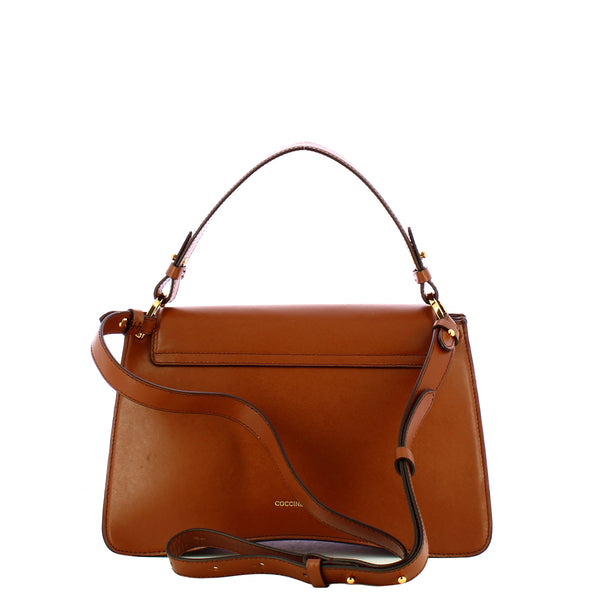 Coccinelle - C-Me Calf Cocker Medium Cognac Handbag - SSK180101 - COGNAC