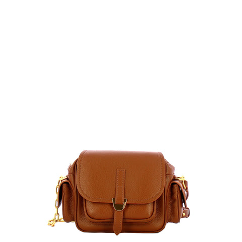Coccinelle - Campus Mini Cognac Handbag - RFF550101 - COGNAC