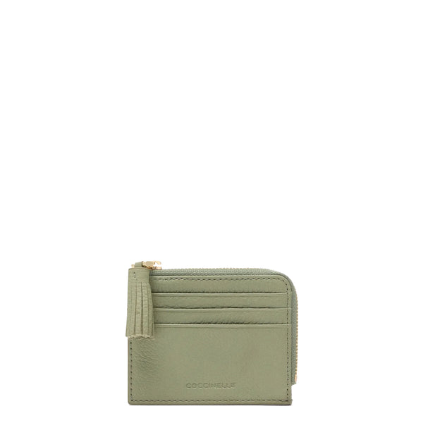 Coccinelle - Card Holder with Tassel Greenery - MU0128901 - GREENERY