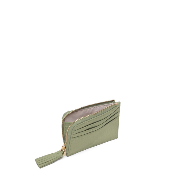 Coccinelle - Card Holder with Tassel Greenery - MU0128901 - GREENERY