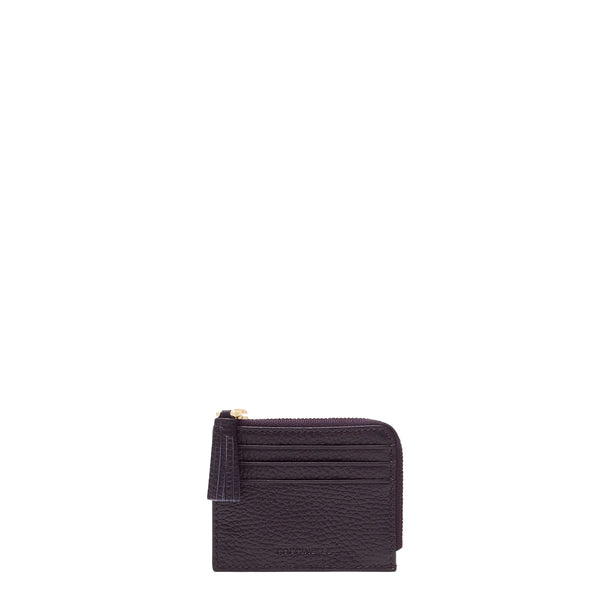 Coccinelle - Card Holder with Tassel Prune - MU0128901 - PRUNE