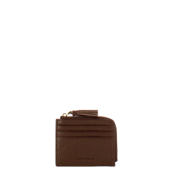 Coccinelle - Card Holder with Tassel Brunette - MU0128901 - BRUNETTE