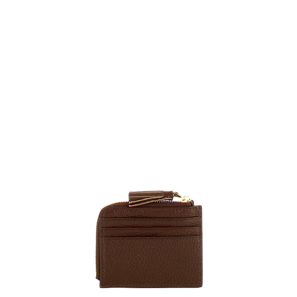 Coccinelle - Card Holder with Tassel Brunette - MU0128901 - BRUNETTE