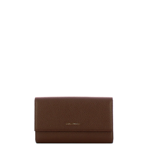 Coccinelle - Metallic Soft Brunette Wallet - MW5118501 - BRUNETTE