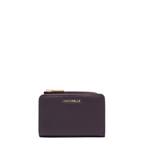 Coccinelle - Metallic Soft Prune Wallet - MW511D101 - PRUNE