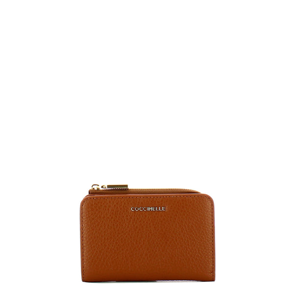 Coccinelle - Metallic Soft Cognac Wallet - MW511D101 - COGNAC