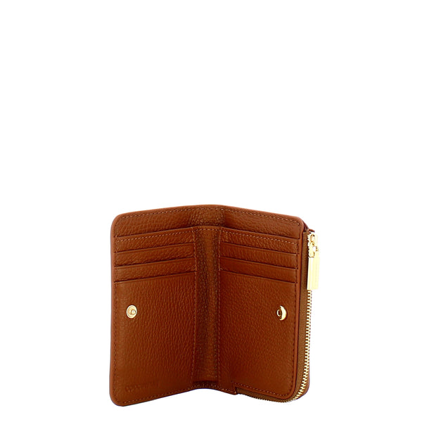 Coccinelle - Metallic Soft Cognac Wallet - MW511D101 - COGNAC