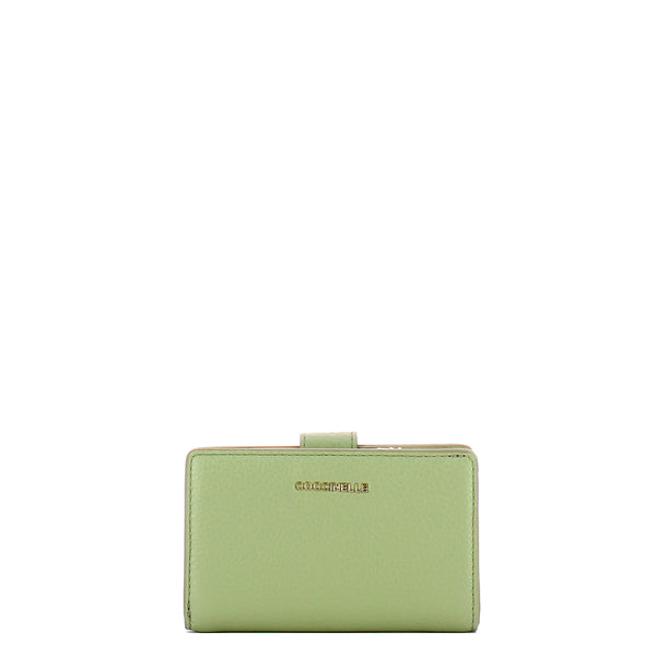 Coccinelle - Portafoglio Medio Metallic Soft Greenery - MW511E701 - GREENERY