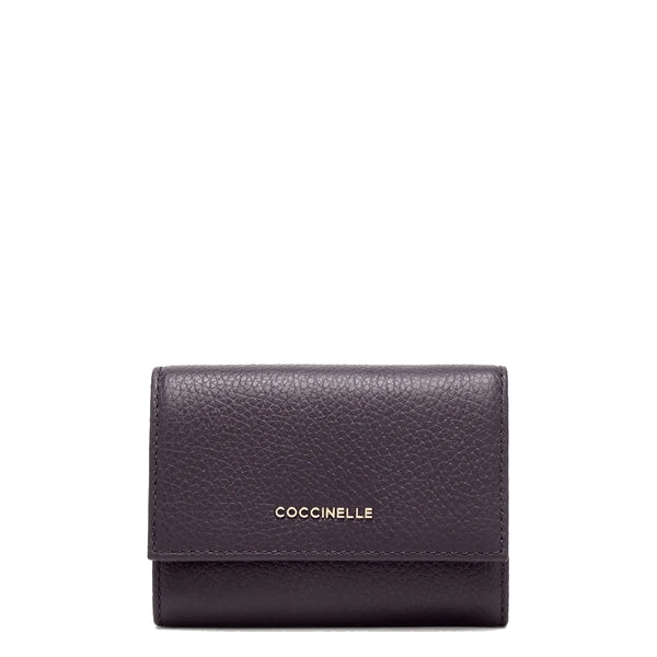 Coccinelle - Portafoglio Metallic Soft Prune - MW511F001 - PRUNE