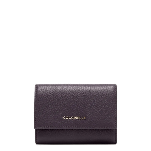 Coccinelle - Portafoglio Metallic Soft Prune - MW511F001 - PRUNE