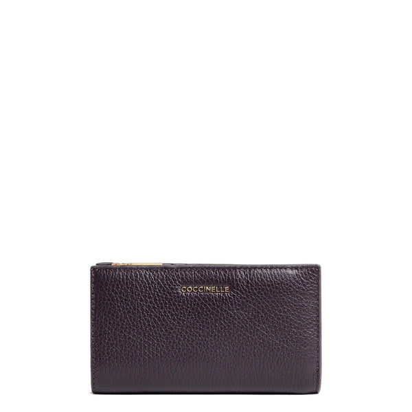 Coccinelle - Metallic Soft Prune Wallet - MW511F101 - PRUNE