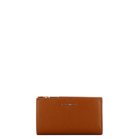 Coccinelle - Metallic Soft Cognac Wallet - MW511F101 - COGNAC