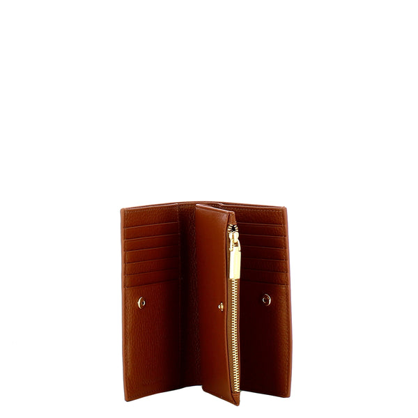 Coccinelle - Metallic Soft Cognac Wallet - MW511F101 - COGNAC