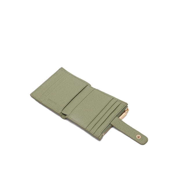 Coccinelle - Metallic Soft Small Greenery Card Holder - MW511F701 - GREENERY