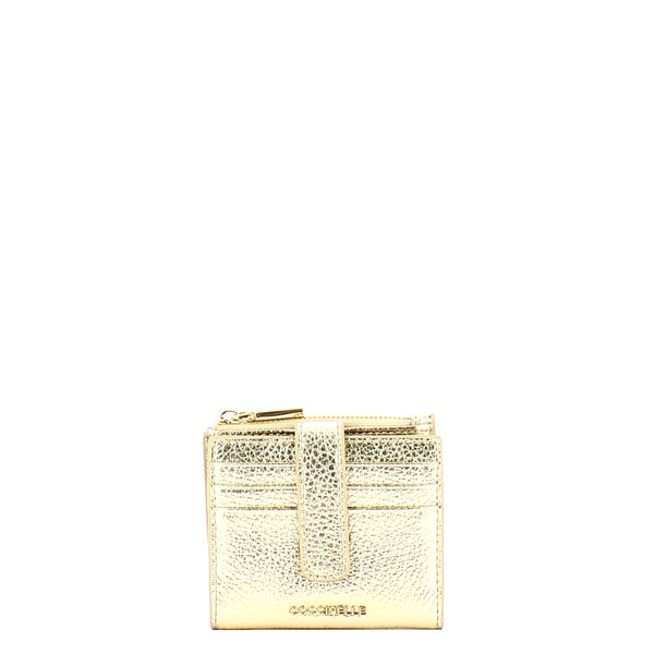 Coccinelle - Metallic Soft Small Pale Gold Card Holder - MW511F701 - PALE/GOLD