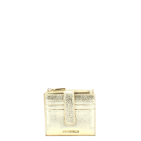 Coccinelle - Metallic Soft Small Pale Gold Card Holder - MW511F701 - PALE/GOLD