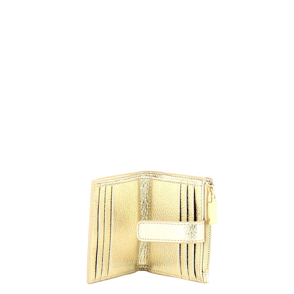 Coccinelle - Metallic Soft Small Pale Gold Card Holder - MW511F701 - PALE/GOLD