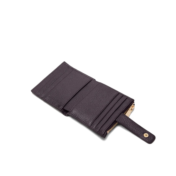 Coccinelle - Metallic Soft Small Prune Card Holder - MW511F701 - PRUNE