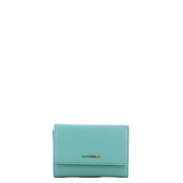 Coccinelle - Metallic Soft Medium Artic Blue Wallet - MW5116601 - ARCTIC/BLUE