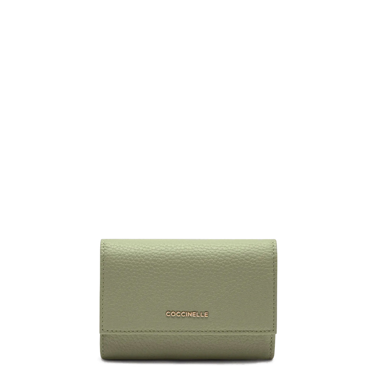 Coccinelle - Metallic Soft Medium Greenery Wallet - MW5116601 - GREENERY