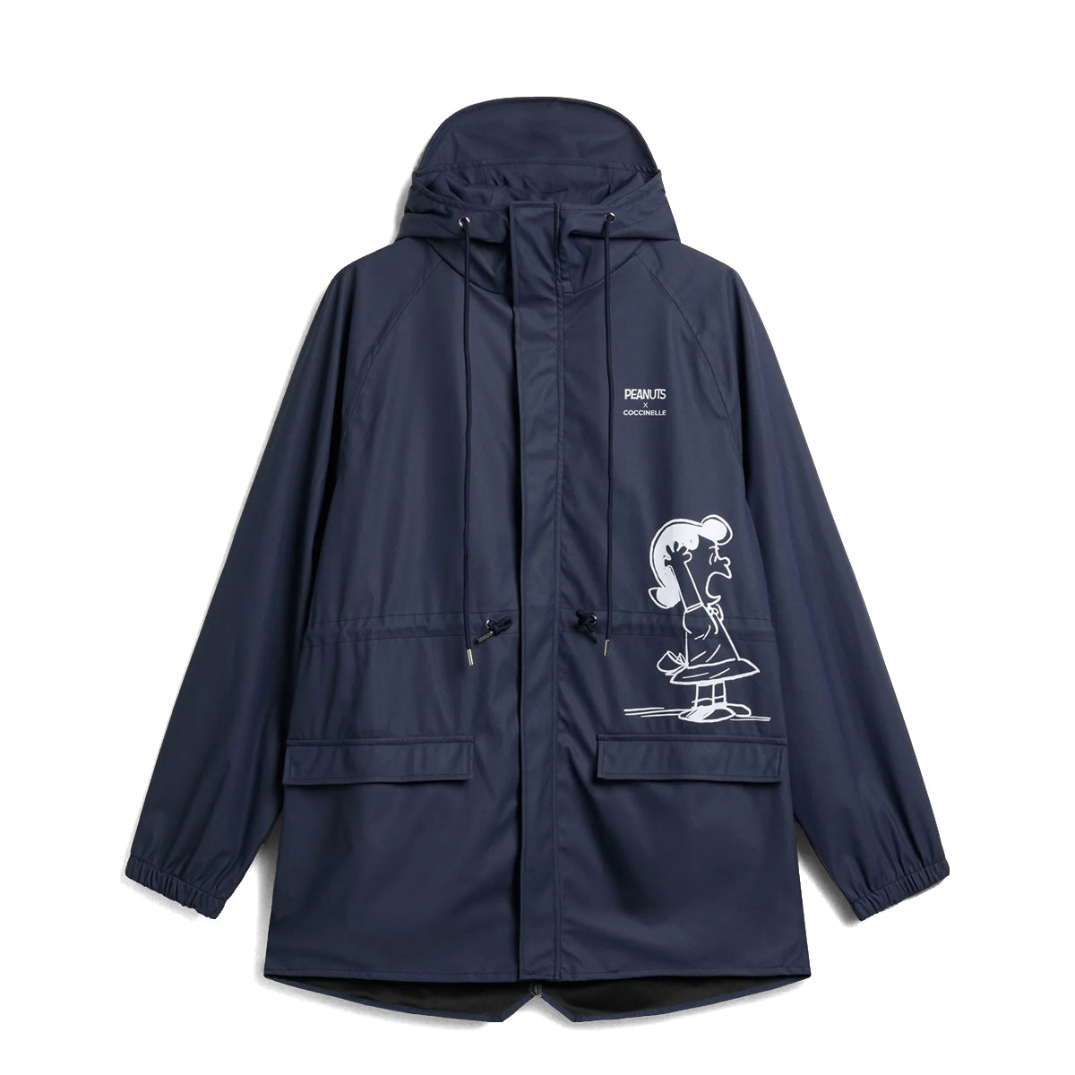 Coccinelle - Cappotto Impermeabile Peanuts Midnight Blue - T1E720101 - MIDNIGHT/BLUE