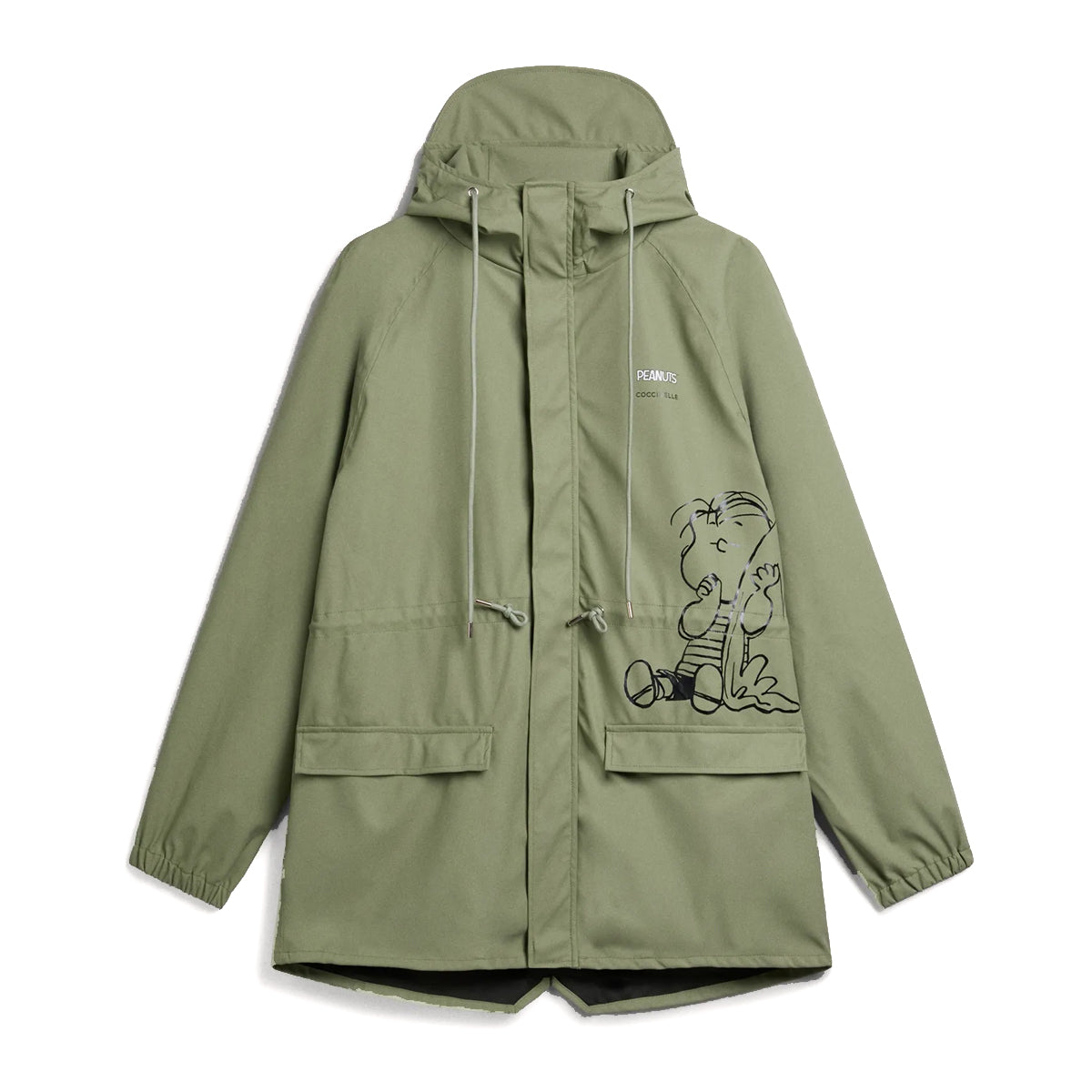 Coccinelle - Cappotto Impermeabile Peanuts Greenery - T1E720101 - GREENERY