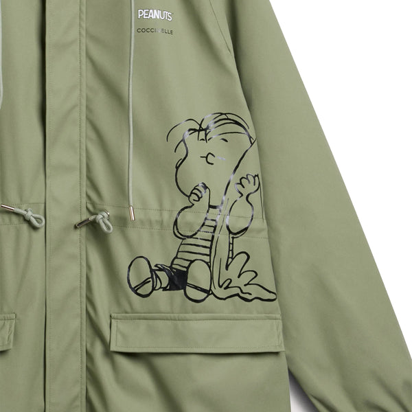 Coccinelle - Cappotto Impermeabile Peanuts Greenery - T1E720101 - GREENERY
