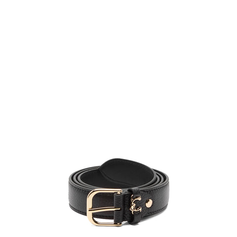 Coccinelle - Metal Loop Noir Belt - TOS110601 - NOIR