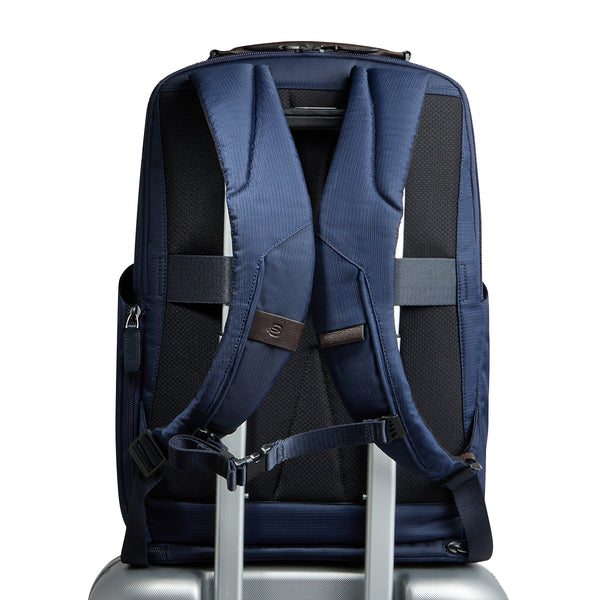 Piquadro - Zaino da viaggio Marcel Porta PC 14.0 Blu Testa di Moro - CA6824W138 - BLU/TESTA/DI/MORO