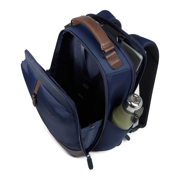 Piquadro - Zaino da viaggio Marcel Porta PC 14.0 Blu Testa di Moro - CA6824W138 - BLU/TESTA/DI/MORO