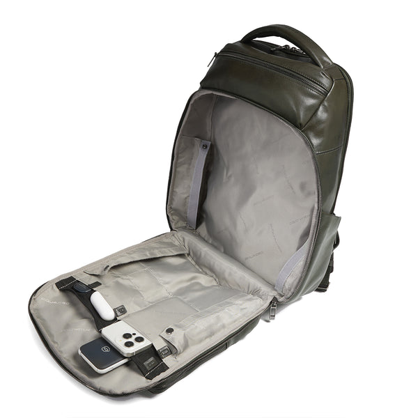 Piquadro - Philip 15.6 Verde Laptop Backpack - CA6797W136 - VERDE