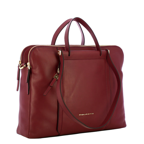 Piquadro - Circle 15" Bordeaux Laptop Briefcase - CA5730W92 - BORDEAUX